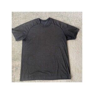 Lululemon Short Sleeve T Shirt Gray Size L (?) Vent Tech Men's Gym Workout Tee